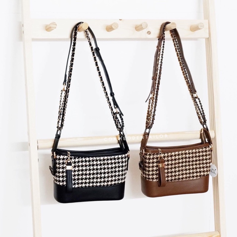 Túi hobo ziczac dạ đeo hai kiểu về hàng