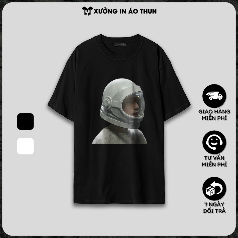 Áo thun Unisex ngắn tay không cổ Sơn Tùng phông form rộng XƯỞNG IN ÁO THUN