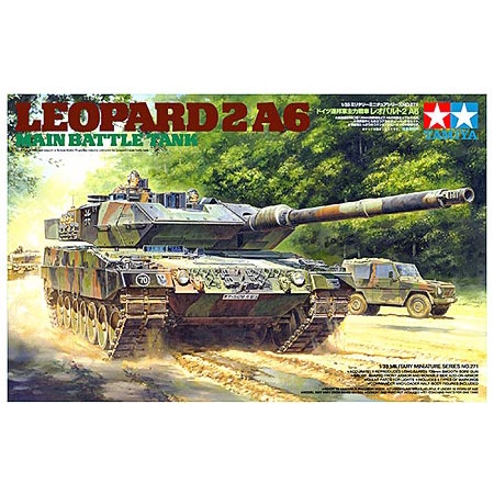 Mô hình lắp ráp xe tăng quân sự 1/35 SCALE LEOPARD 2 A6 MAIN BATTLE TANK Tamiya 35271 - GDC