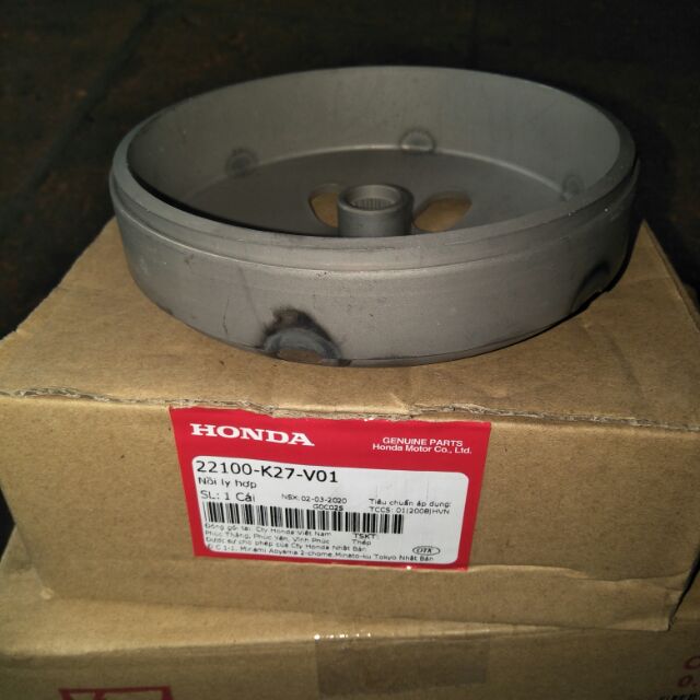 Nồi ly hợp(bát côn sau) k27-VO1 lắp cho xe Air Blade 125 xe Lead 125 xe SH Mode SH cao 125