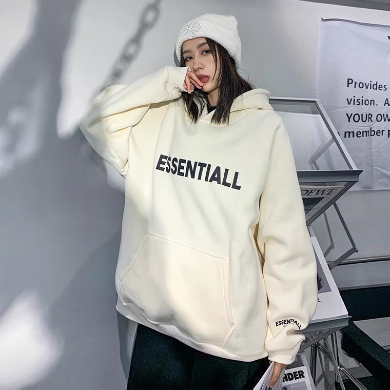 Áo hoodie nữ form rộng dày giá rẻ cute có mũ Mianhee4teen - áo khoác nỉ hoodie ESSENTIALS UNISEX freesize 40-70kg KNN33 | BigBuy360 - bigbuy360.vn