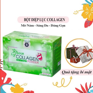 Diệp lục collagen hbc green family đẹp da thanh lọc cơ thể hộp 30 gói 60g