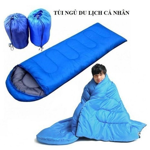 Túi ngủ đi Phượt, Túi ngủ Văn Phòng - Vải bông cao cấp, mịn màng - giao màu ngẫu nhiên