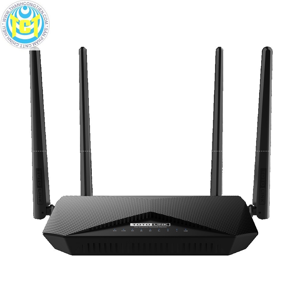 TOTOLINK A3002RU-V3 - Bộ Phát Wi-Fi băng tần kép 4 anten AC1200 gigabit+usb2.0