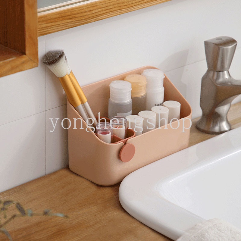 Hộp Đựng Đồ Trang Điểm / Mỹ Phẩm Để Bàn Phòng Khách Phong Cách Ins Sáng Tạo Ốp