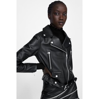 Áo khoác da zara faux hàng tuồn