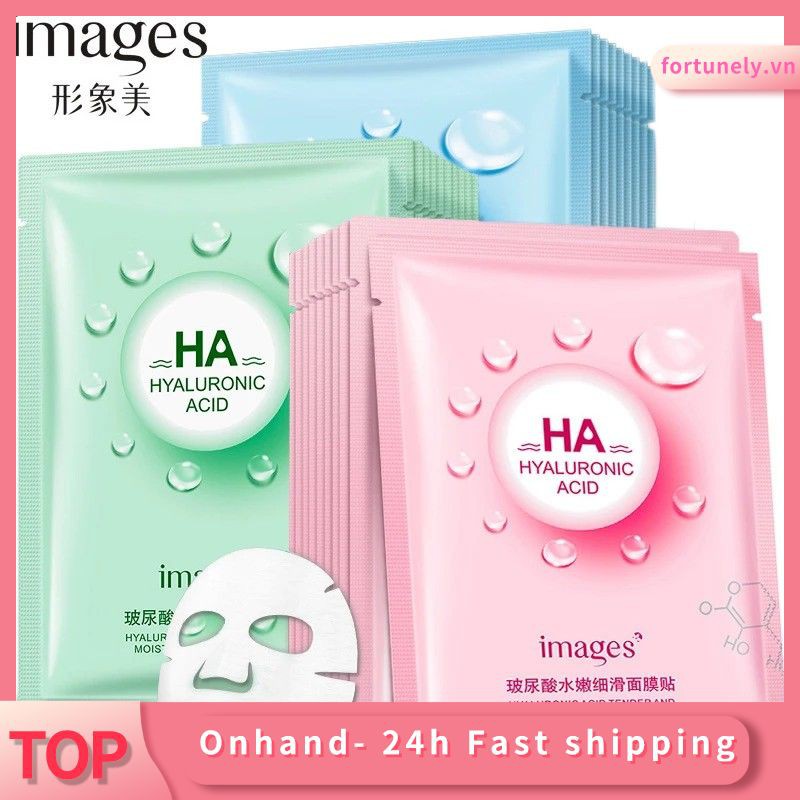 Image 1 Pcs Hyaluronic Acid Mask HA Moisturizing hydrating Oil Control Facial Mask