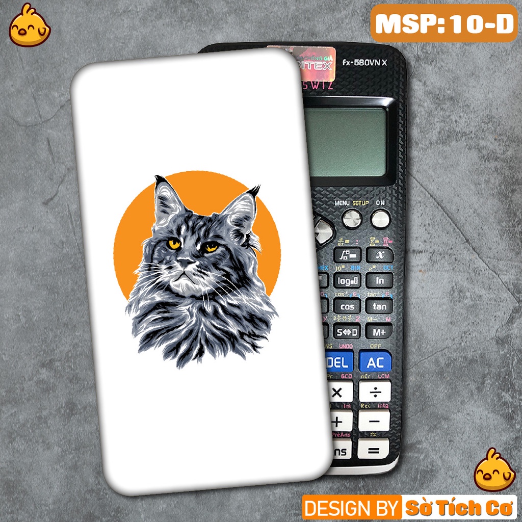 Miếng decal dán máy tính fx-570, fx-580, fx-880, Casio, Vinacal,... Cute Cat 1 MSP: 10