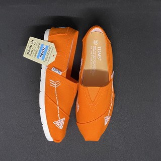 Giày toms Xương Cá CAM, ORANGE (Đế cao su đúc)