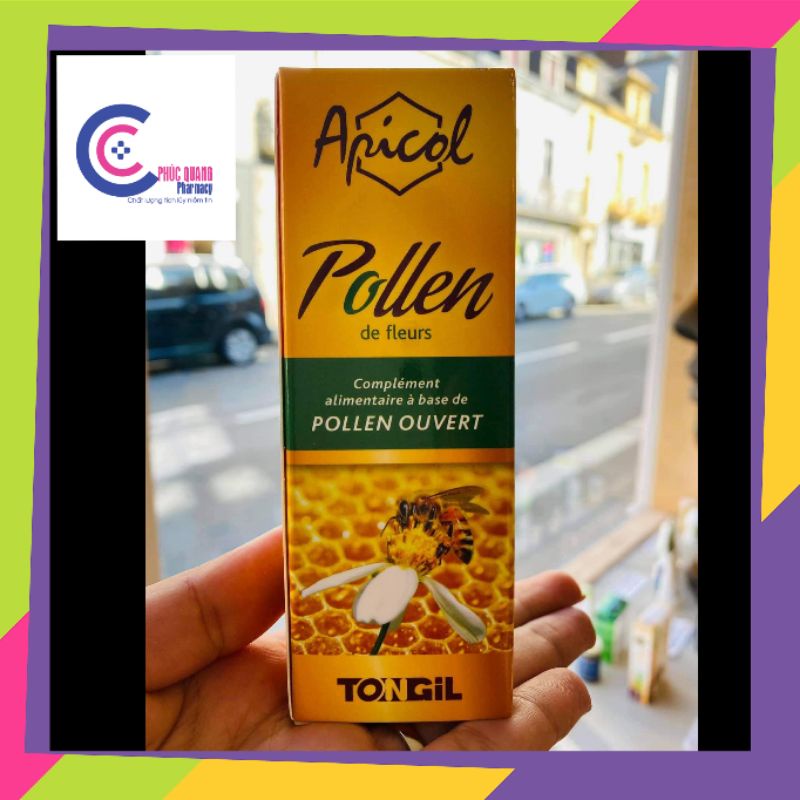 Phấn hoa Apicol Pollen Pháp Chính Hãng giúp trẻ ăn ngon, tăng đề kháng
