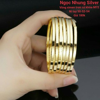 Vòng ximen bản trơn có khóa hợp kim xi mạ-M72