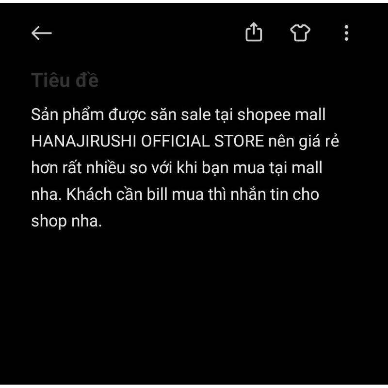 Nước tẩy trang HANAJIRUSHI Nhật Bản không cồn 380ml | BigBuy360 - bigbuy360.vn