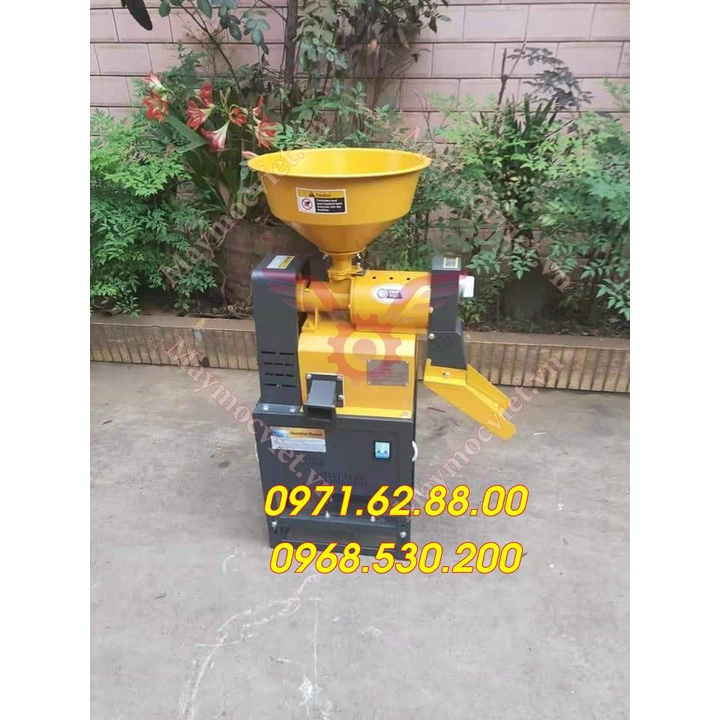 Máy sát gạo mini giá rẻ motor bảo hành 12 tháng