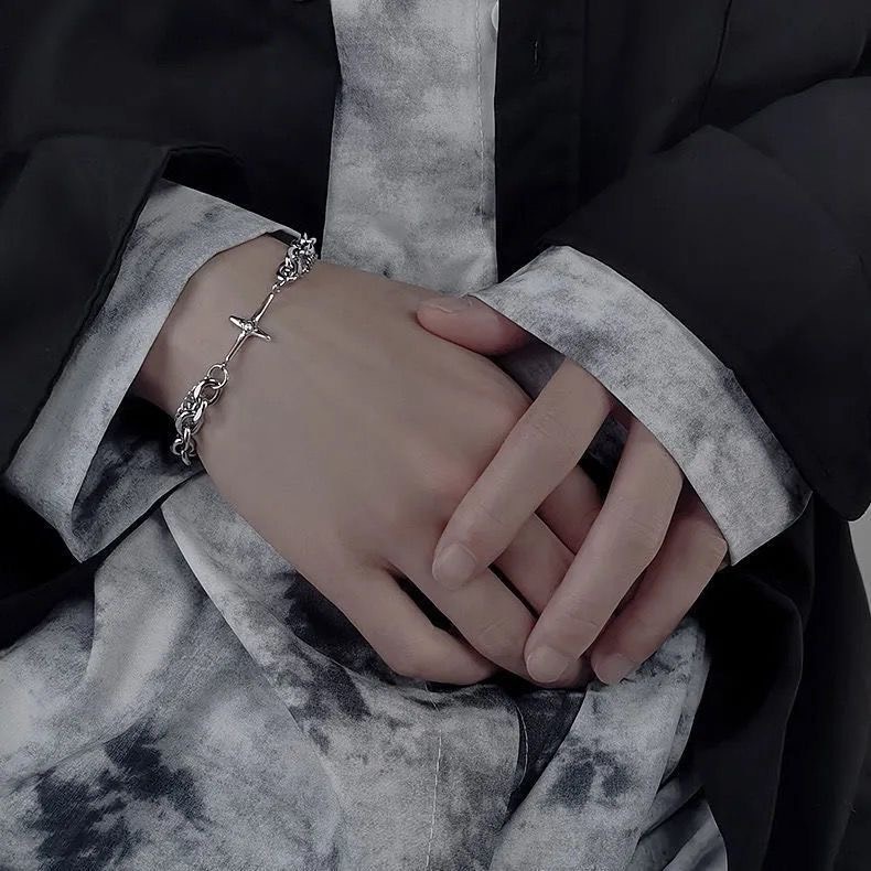 Vòng đeo tay nam nữ kiểu dáng hip hop phong cách Hàn Quốc JP5