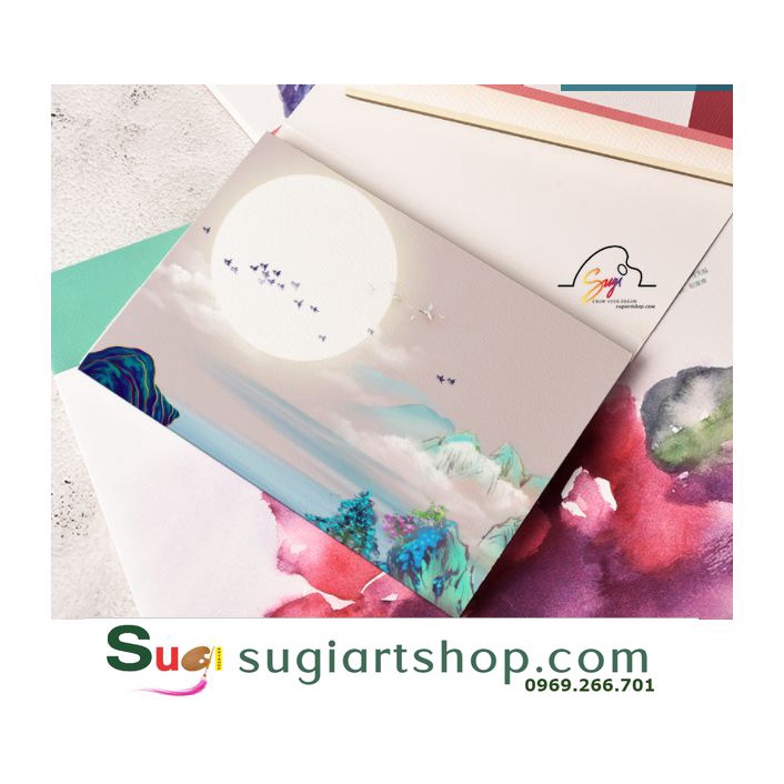 Sổ vẽ màu nước Potentate dạng lò xo 300gsm hotpress