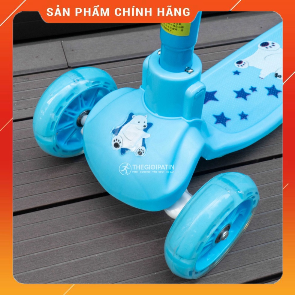 Xe Scooter Cho Bé Centosy 202, Họa Tiết Cá Heo Đáng Yêu Cao Cấp, Có 3 Bánh