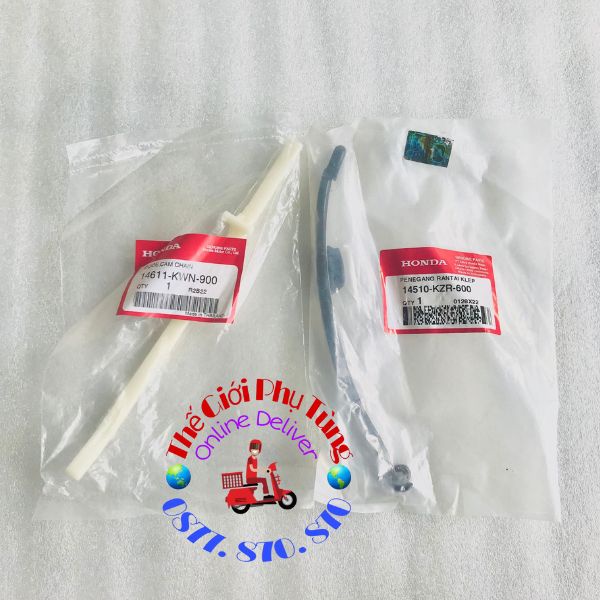 Thằn lằn đỡ sên cam Vario, Click thái, Ab 125 (thanh đỡ sên cam) Zin honda - 14611-KWN-900/ 14510-KZR-600