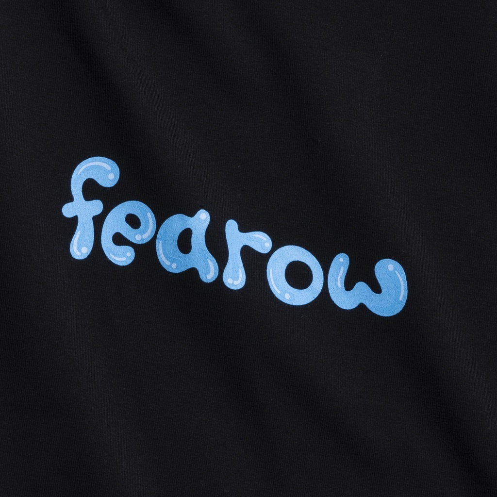 Áo thun nam nữ local brand unisex Fearow Water Text / Màu Đen - FW157