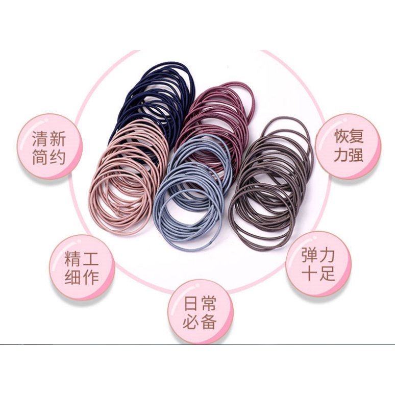 Set 50 chun buộc tóc