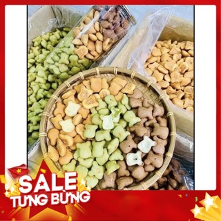 Bánh gấu nhân kem mix 3 màu 3 vị - túi 450 gram