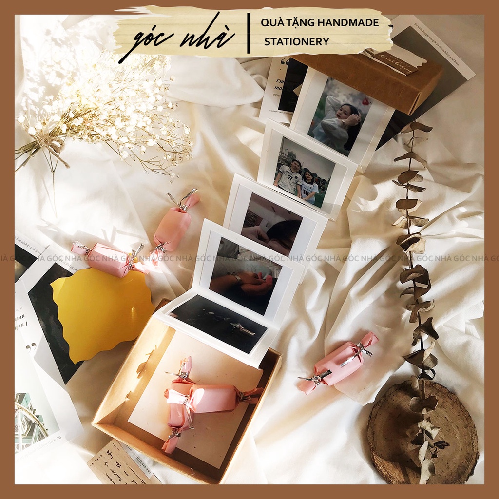 Hộp quà tặng album ảnh handmade 10 hình love box tặng sinh nhật kỷ niệm anniversary đẹp ý nghĩa lưu niệm Góc Nhà gocnha