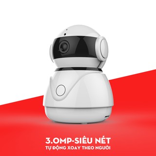 Camera wifi Full HD 3.0mp Tự động phát hiện và bám theo người