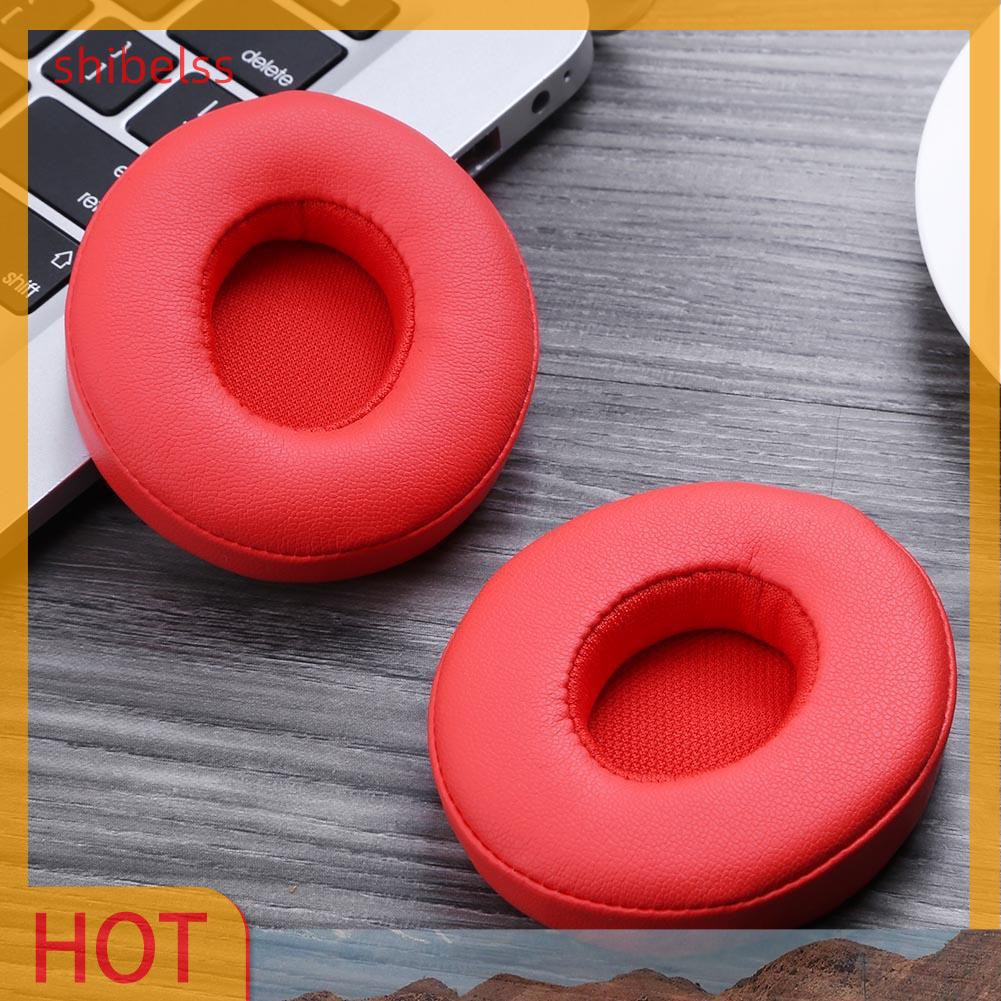 （ʚshibelss）1 Pair Replacement Earpads for Beats Solo 2.0 Solo3.0 Wireless Headphones