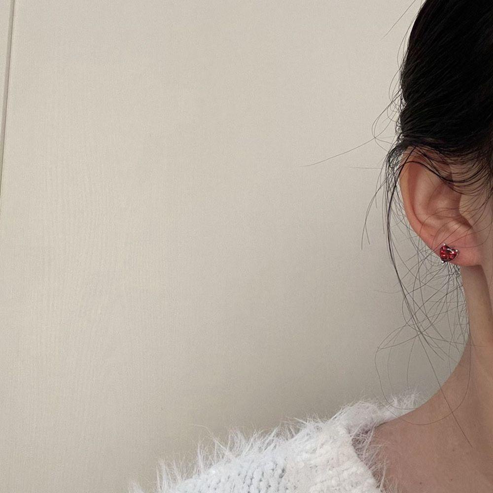 JARRED Bông Tai Mạ BạC HìNh TráI Tim ThờI Trang