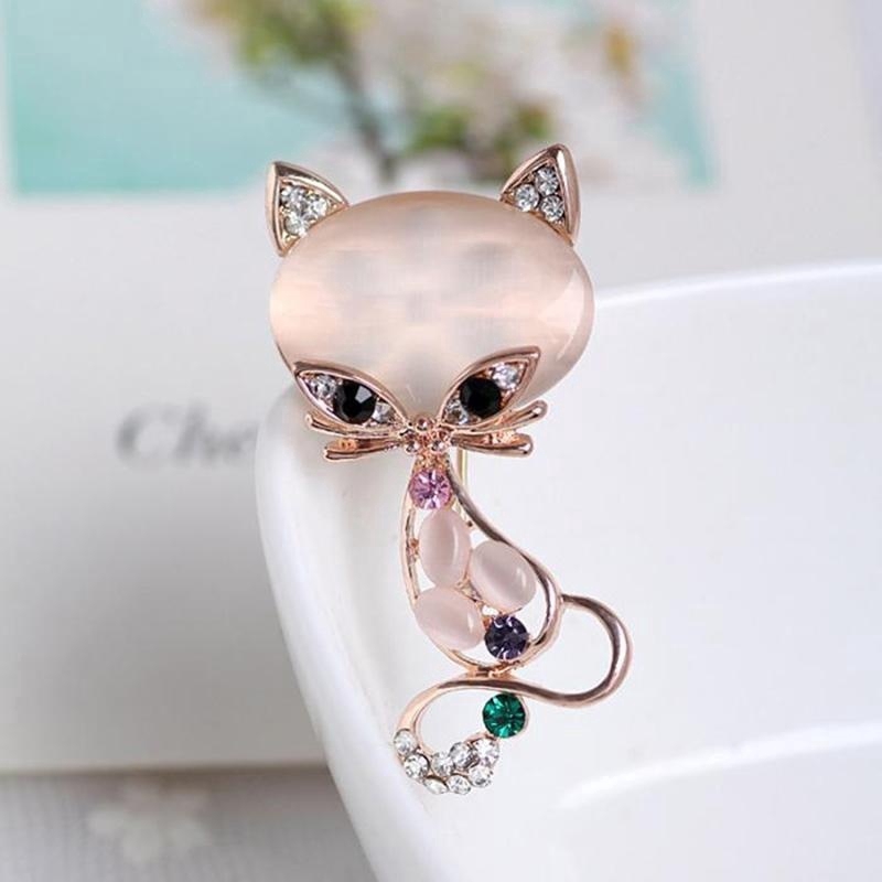 Trâm cài áo hình động vật đính đá thời trang