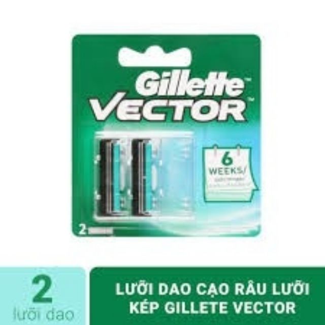 Lưỡi Dao Cạo Râu Gillette Vector 2s