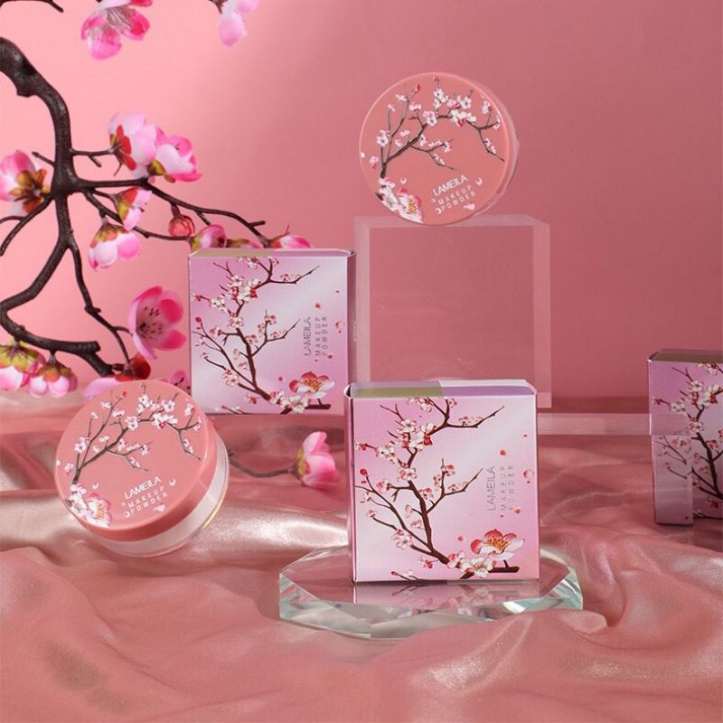 Phấn Phủ Trang Điểm Lameila Sakura Dạng bột Siêu Mịn (Cam Kết Chính Hãng)