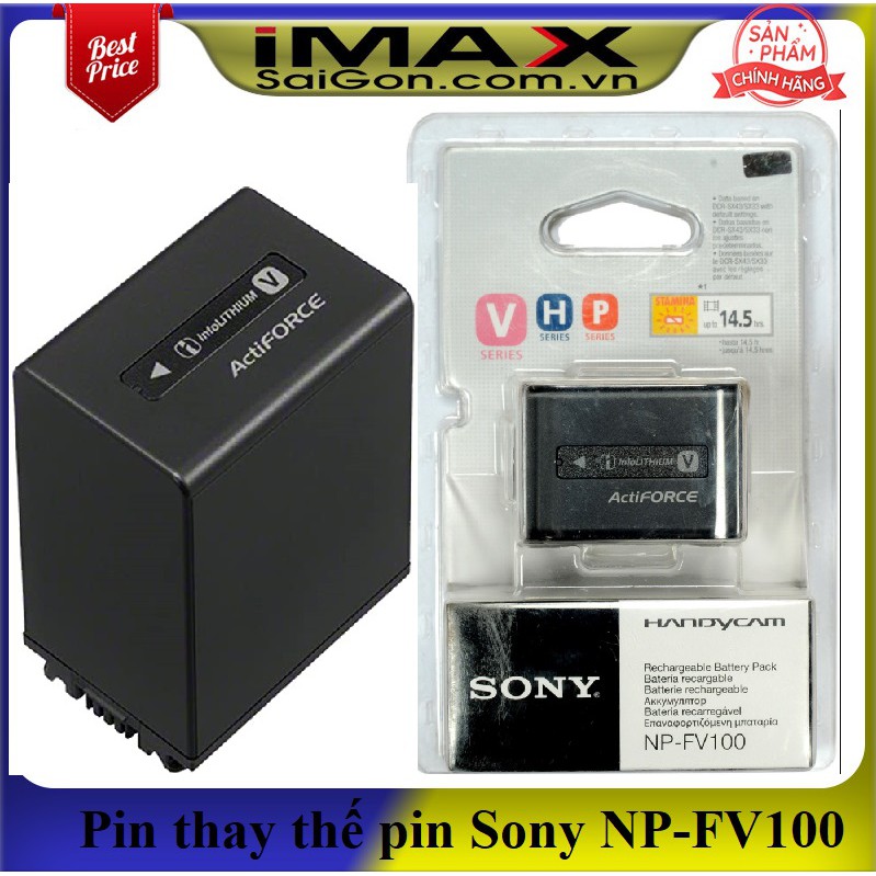 Pin thay thế pin máy ảnh Sony NP-FV100