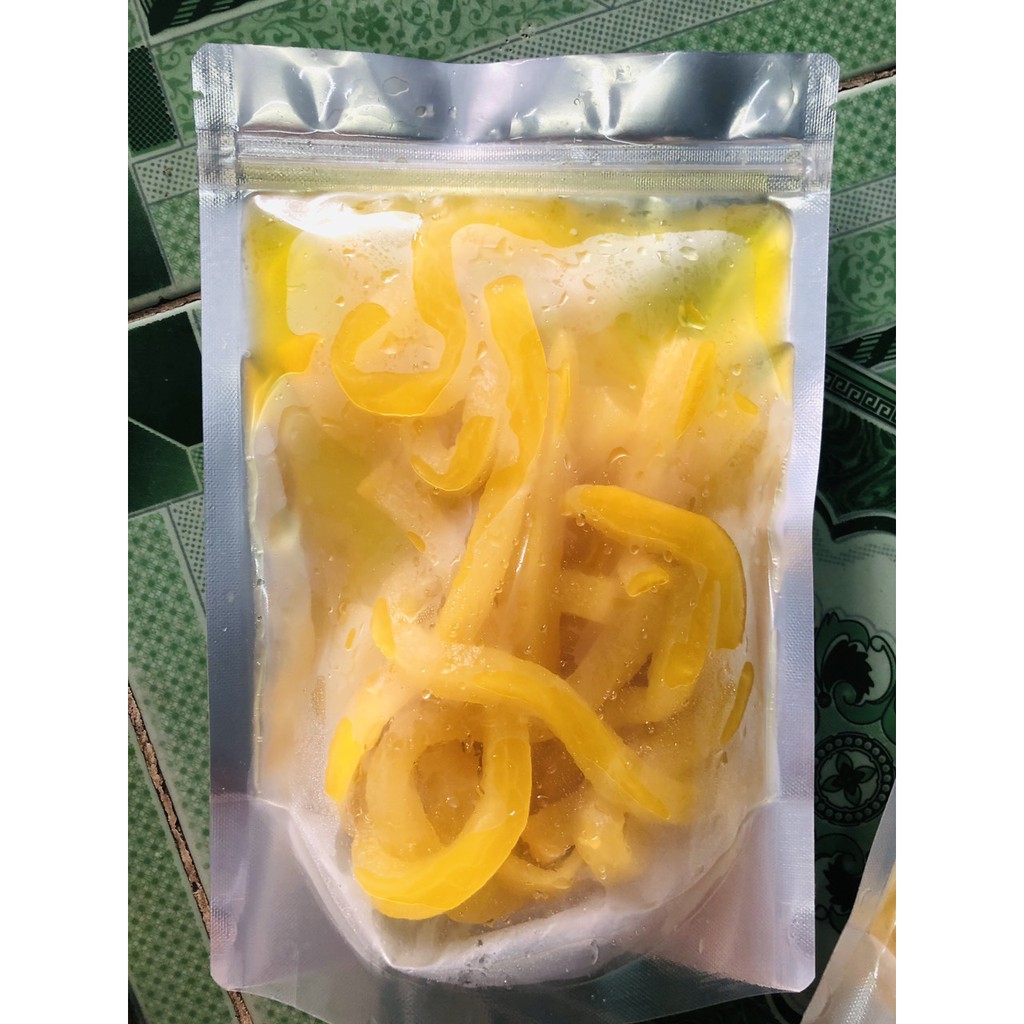 củ cải vàng Hàn Quốc gói 100g cắt sợi giòn ngon