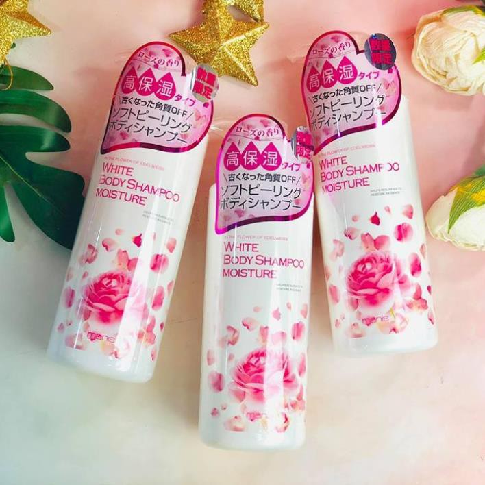 Sữa tắm trắng da Manis White Body Shampoo (2 loại) SakuraCHÍNH HÃNG  tạo bọt mịn màng, sử dụng rất dễ chịu