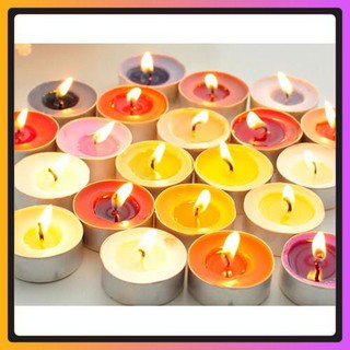 Nến thơm [HÀNG CAO CẤP], nến tealight không mùi, không khói hàng loại vỉ 10 viên cháy đến 4h .