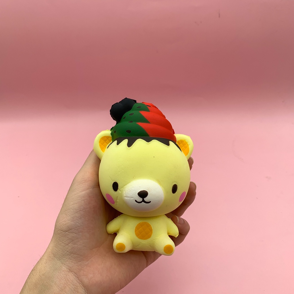 Đồ Chơi Squishy Gấu Rilakuma Dễ Thương 10cm Chậm Tăng Và Thơm Mềm