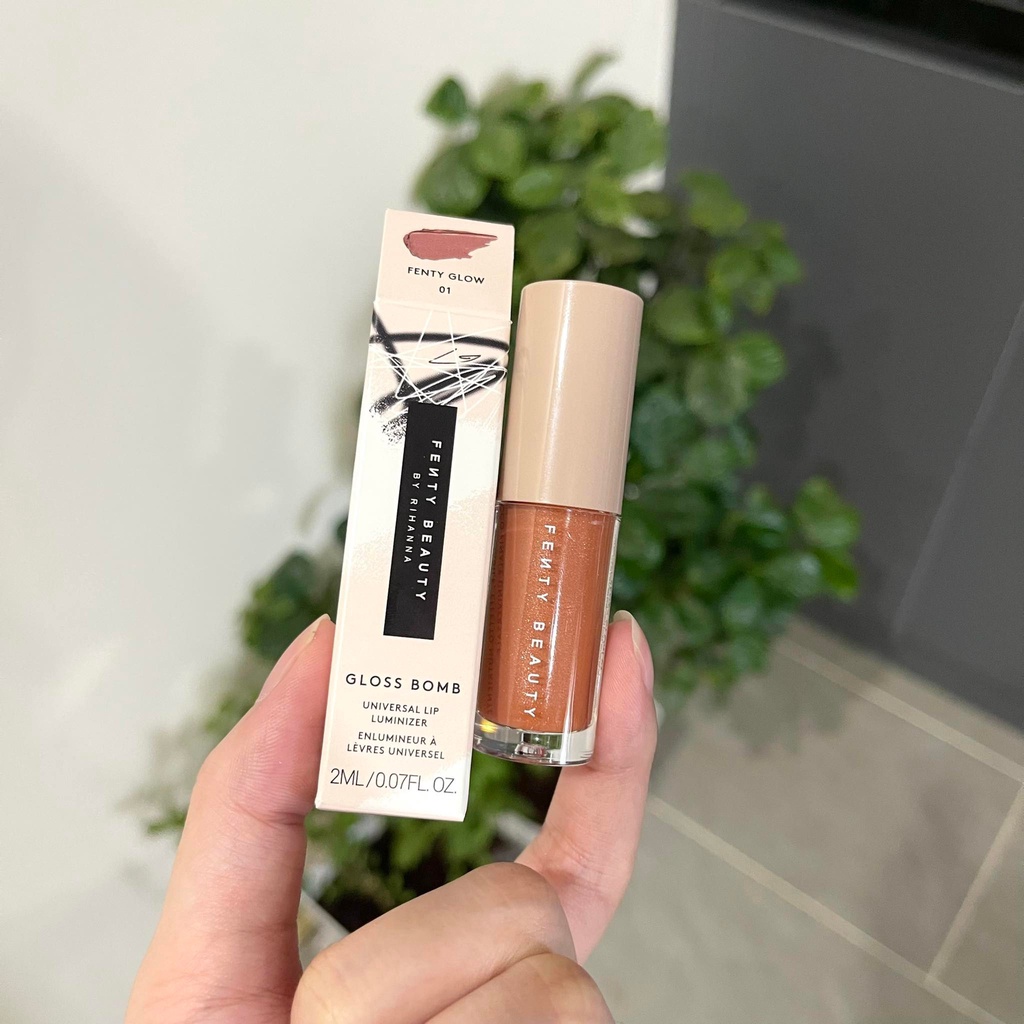 Son bóng mini màu Fenty glow- Gloss B0mb Universal Lip Luminizer 2ml