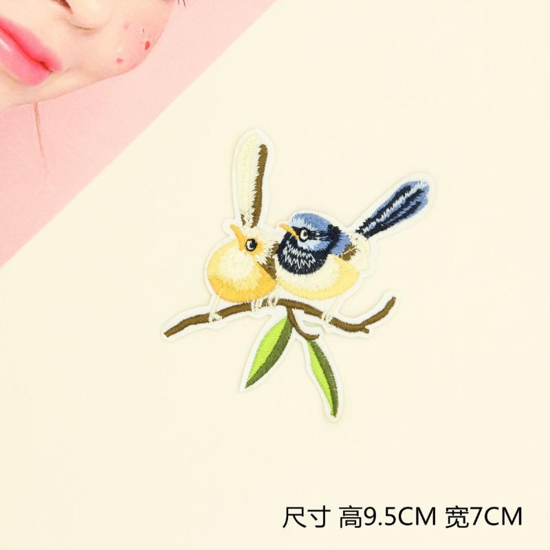 Miếng Dán Thêu Hình Chim Trang Trí Quần Áo/Mũ/Giày/Túi Xách Bằng Vải Thêu Họa Tiết Chim