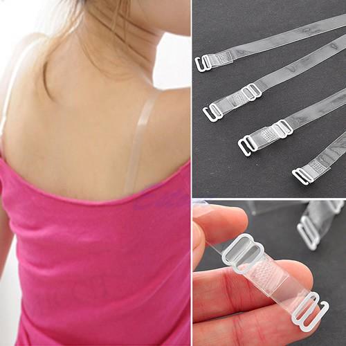 Dây áo trong suốt chống trượt có điều chỉnh đủ sợi bản to và bản nhỏ siêu dai