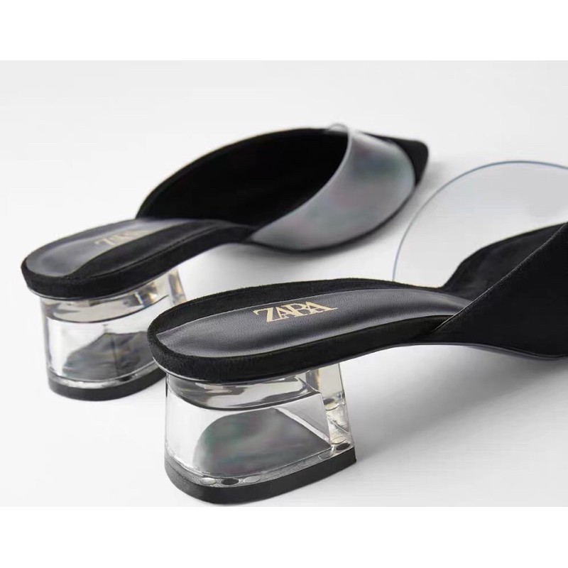 Dép sục da lộn Zara
