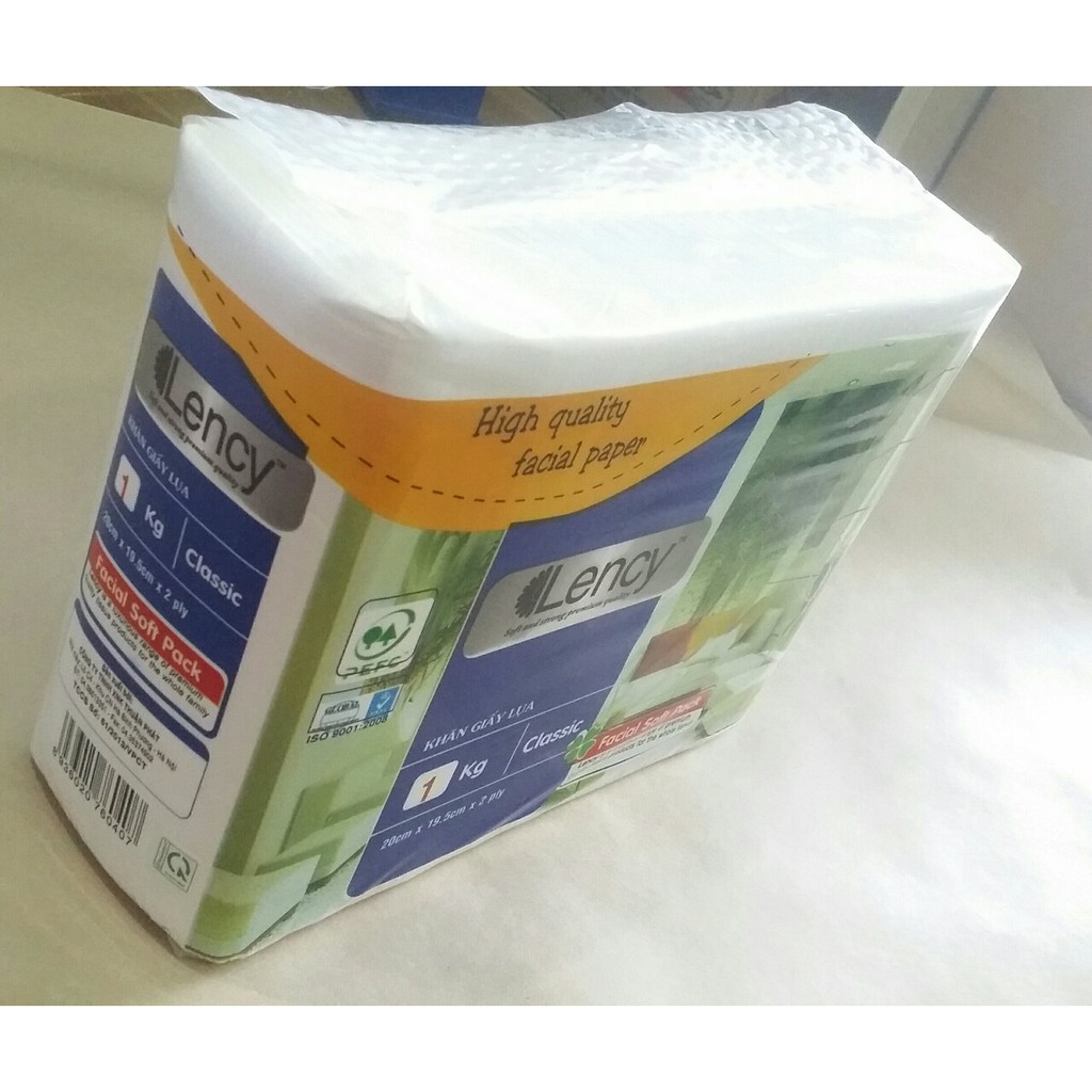 Combo 6 lốc khăn Giấy Lụa Lency 1kg (2 Lớp)