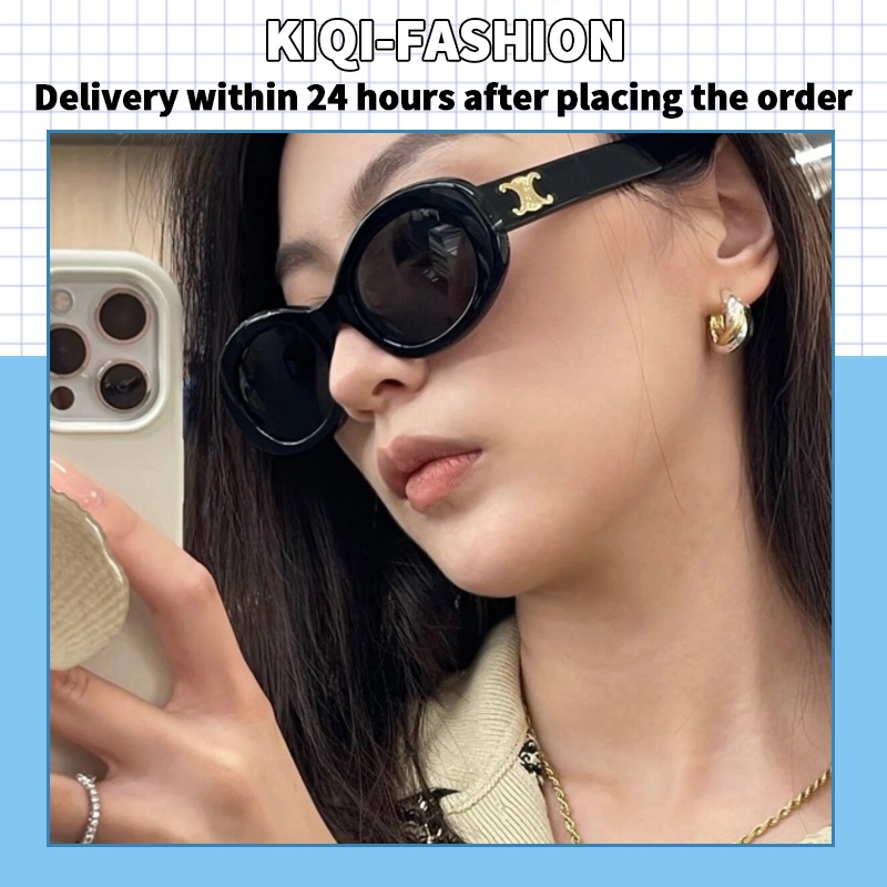 (KIQI-FASHION) COD Kính Mát Chống Tia UV400 Phong Cách Retro Thời Trang Cho Nam Và Nữ