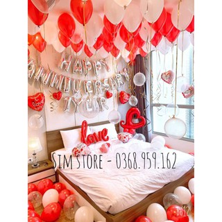 Bộ chữ happy anniversary