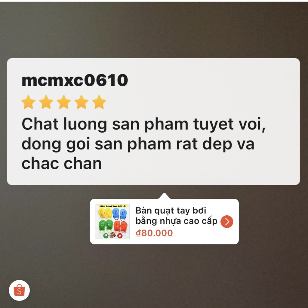 Bàn quạt tay bơi bằng nhựa cao cấp