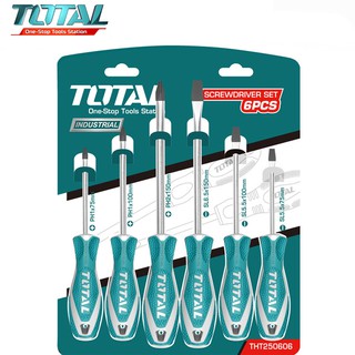 BỘ 6 TUA VÍT TOTAL THT250606/TKSDS0626