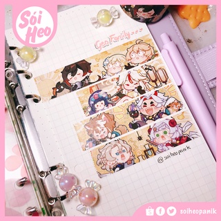 [CÓ SẴN] Washi Tape/ Băng keo dán Genshin Impact