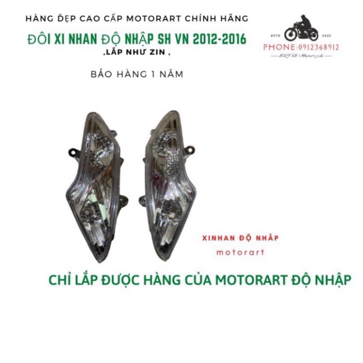 Xi Nhan Trước SH Ý Độ Cho SH 2012-2016 Độ Nhập Motorart ( Trường Phúc) Ảnh thật Sp