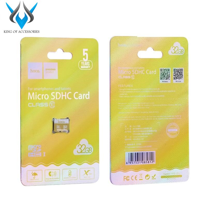 Thẻ nhớ microSDHC Hoco 32GB Class 10 90MB/s (Vàng)