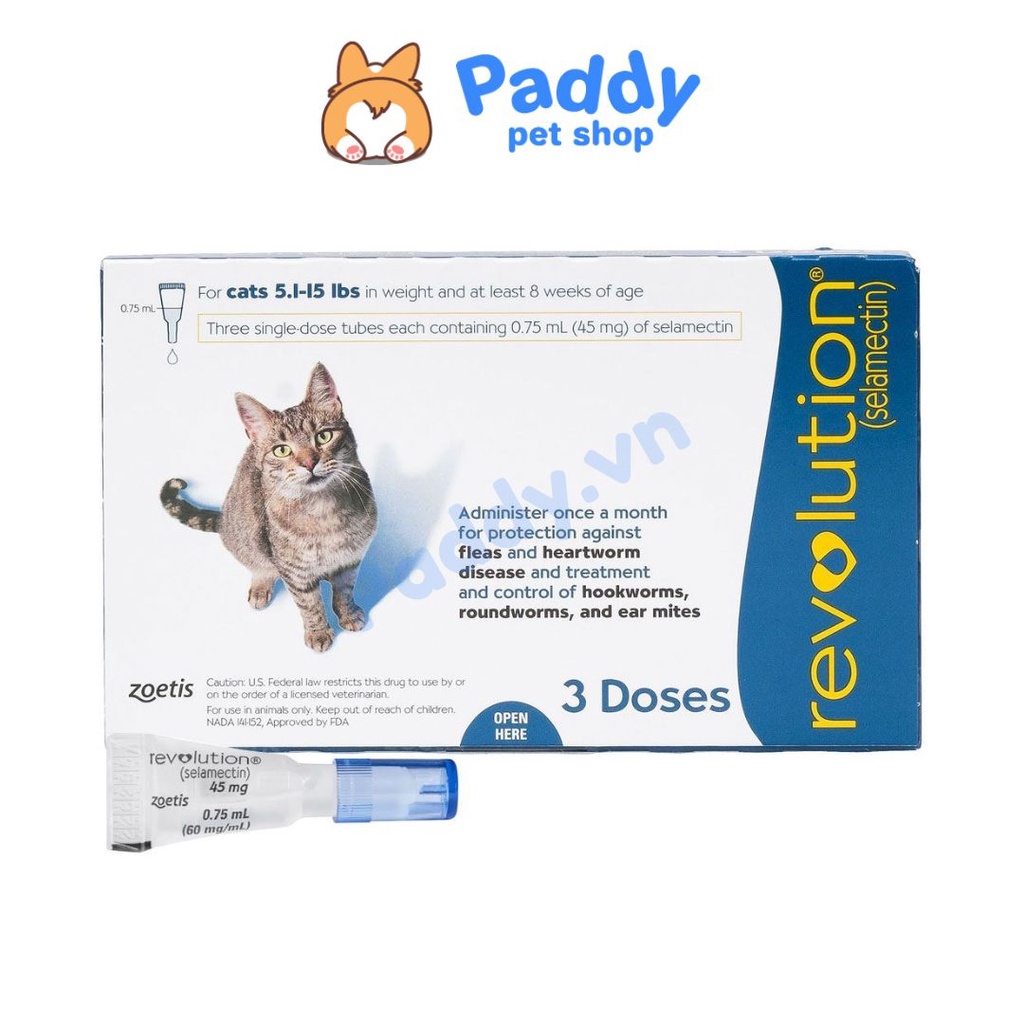 Nhỏ Gáy Revolution Nội Ngoại Ký Sinh Cho Chó Mèo