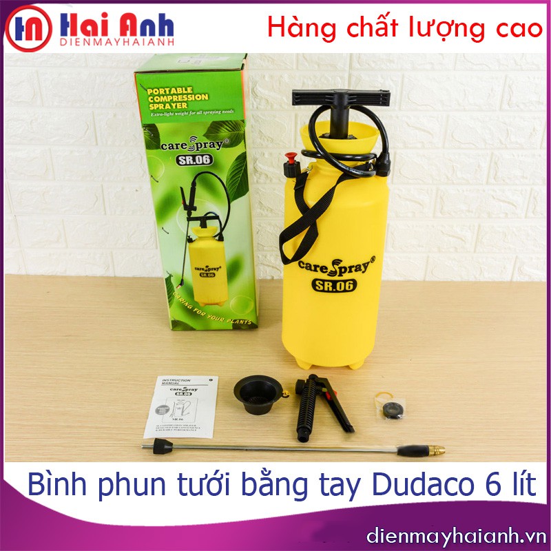 Bình phun thuốc cầm tay, phun nước tưới hoa cây cảnh Duhaco 6 lít chất lượng cao